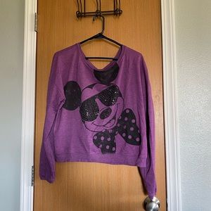 Purple Mickey Mouse with Sparkle Shades